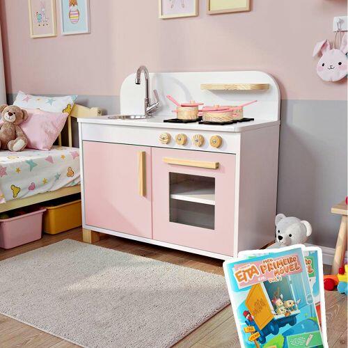 Cozinha Infantil de Madeira vs Plástico - Eita Casa Perfeita